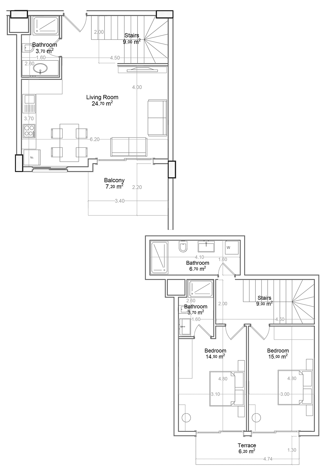 2+1 Duplex for sale in Building A, Yekta Green Life Gazipasa Residence, Gazipasa, Turkey No. 38