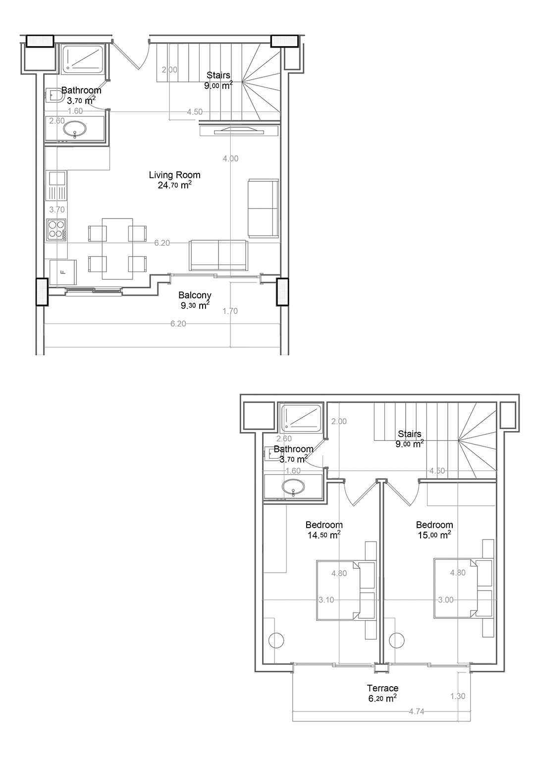 2+1 Duplex for sale in Building A, Yekta Green Life Gazipasa Residence, Gazipasa, Turkey No. 41
