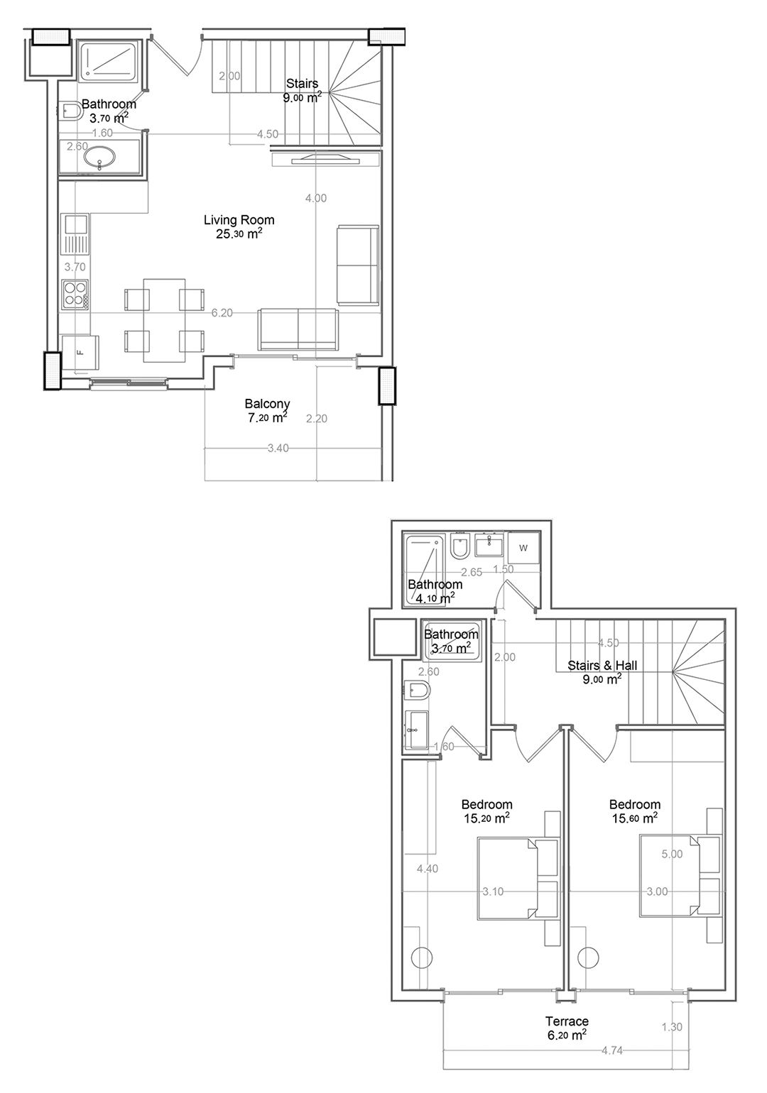 2+1 Duplex for sale in Building B, Yekta Green Life Gazipasa Residence, Gazipasa, Turkey No. 71