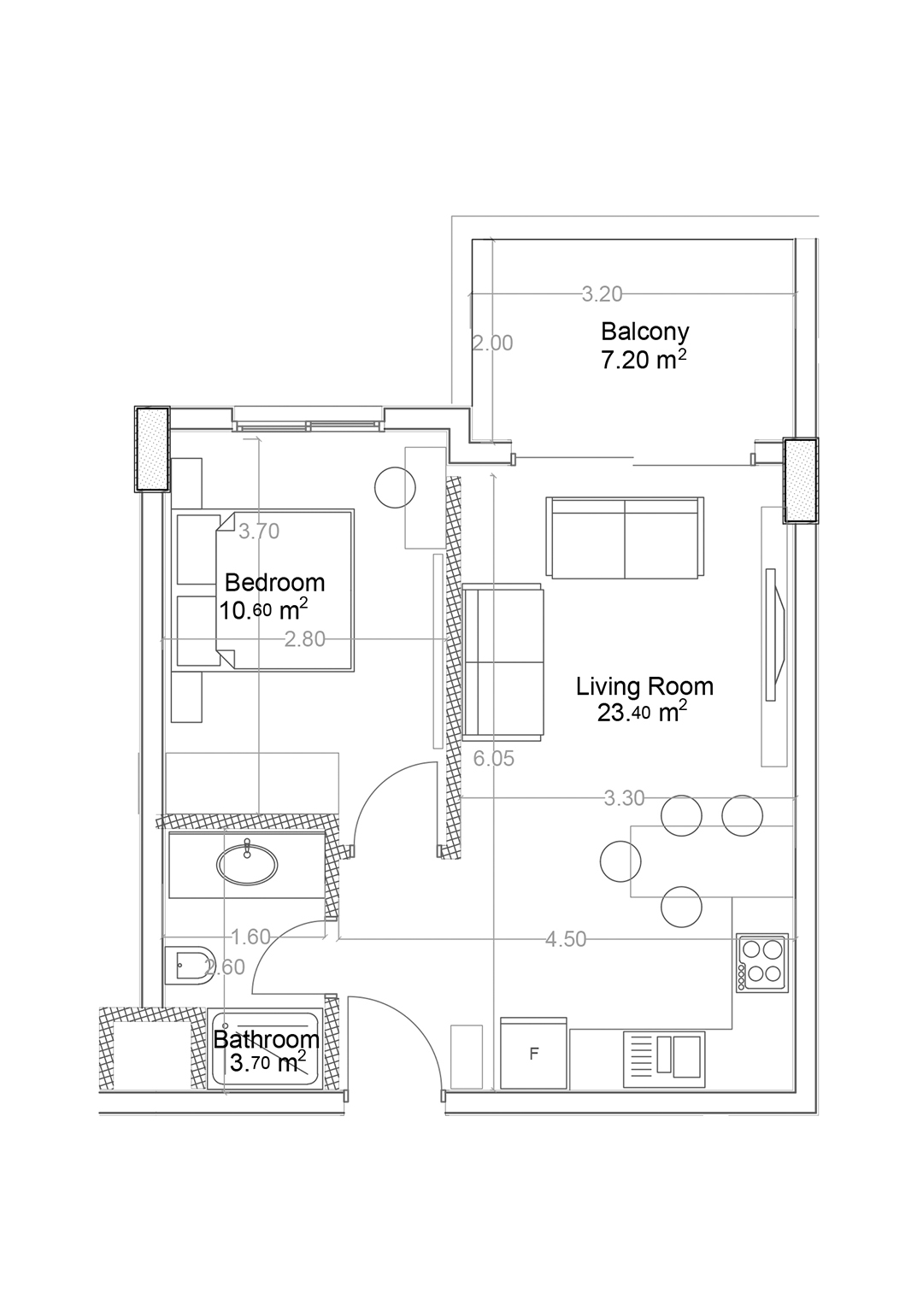 1+1 Apartment for sale in Building B, Yekta Green Life Gazipasa Residence, Gazipasa, Turkey No. 34