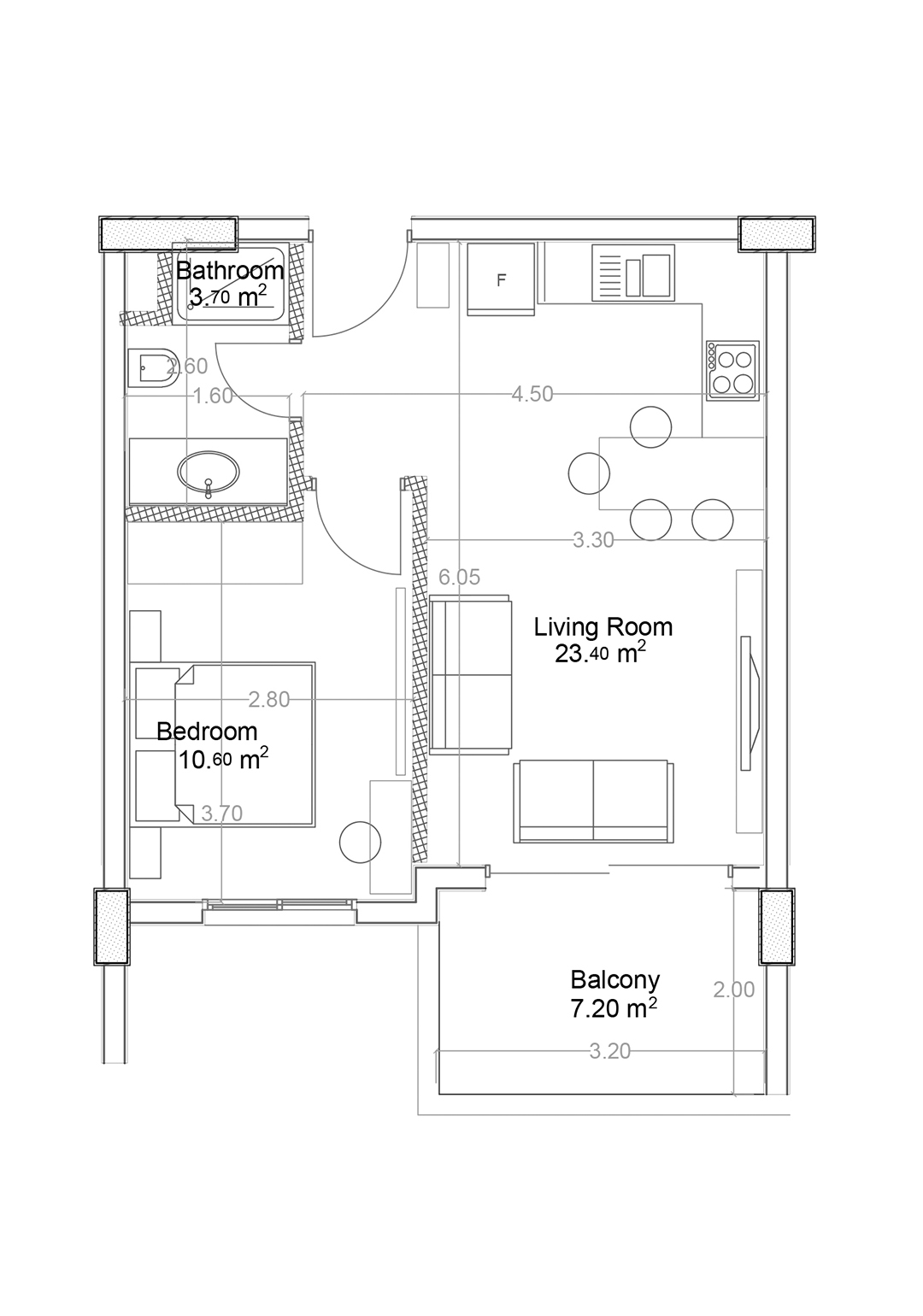 1+1 Apartment for sale in Building B, Yekta Green Life Gazipasa Residence, Gazipasa, Turkey No. 53