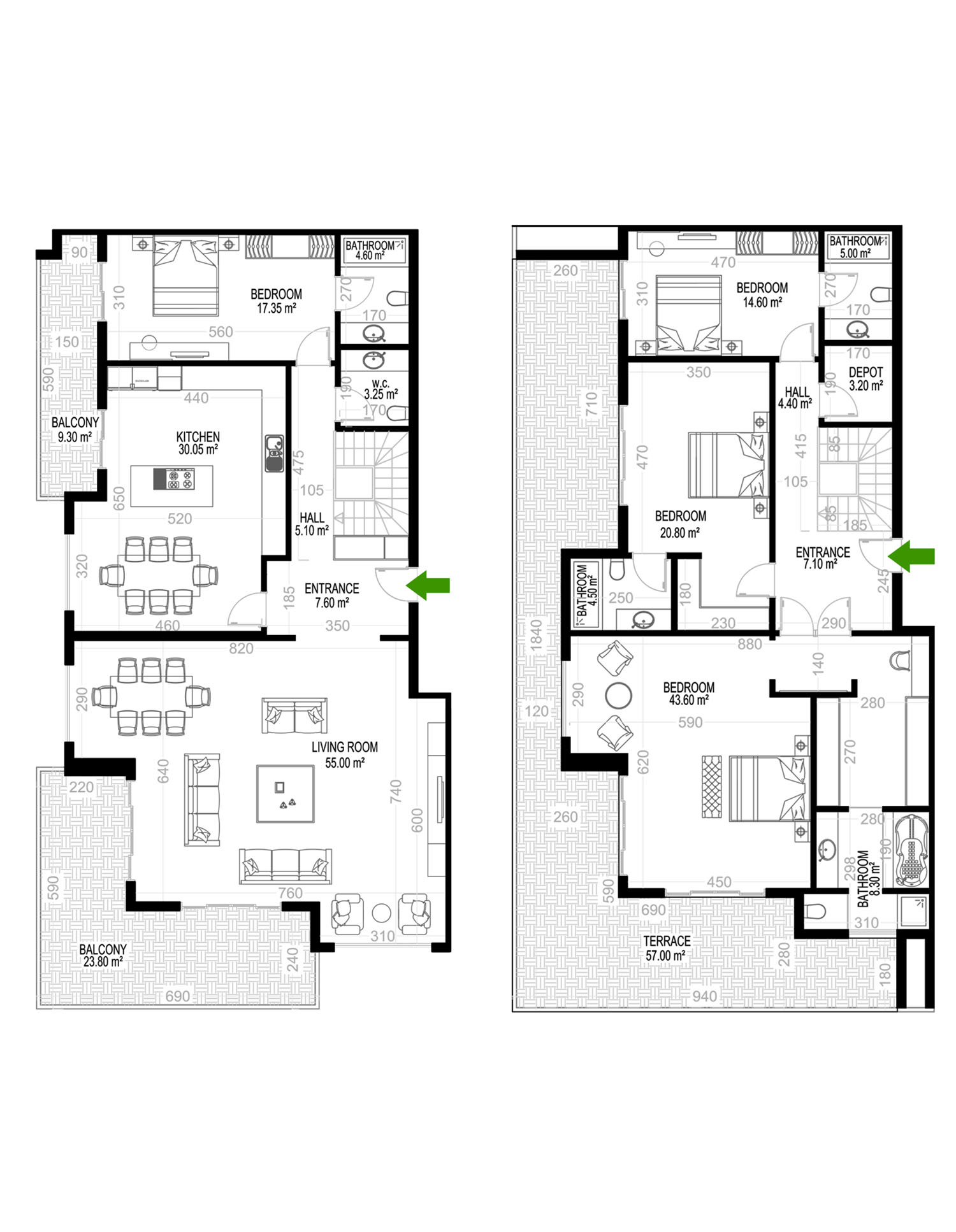 4+1 Duplex for sale in Building A, Yekta Kingdom Premium, Mahmultlar, Alanya, Turkey No. 139