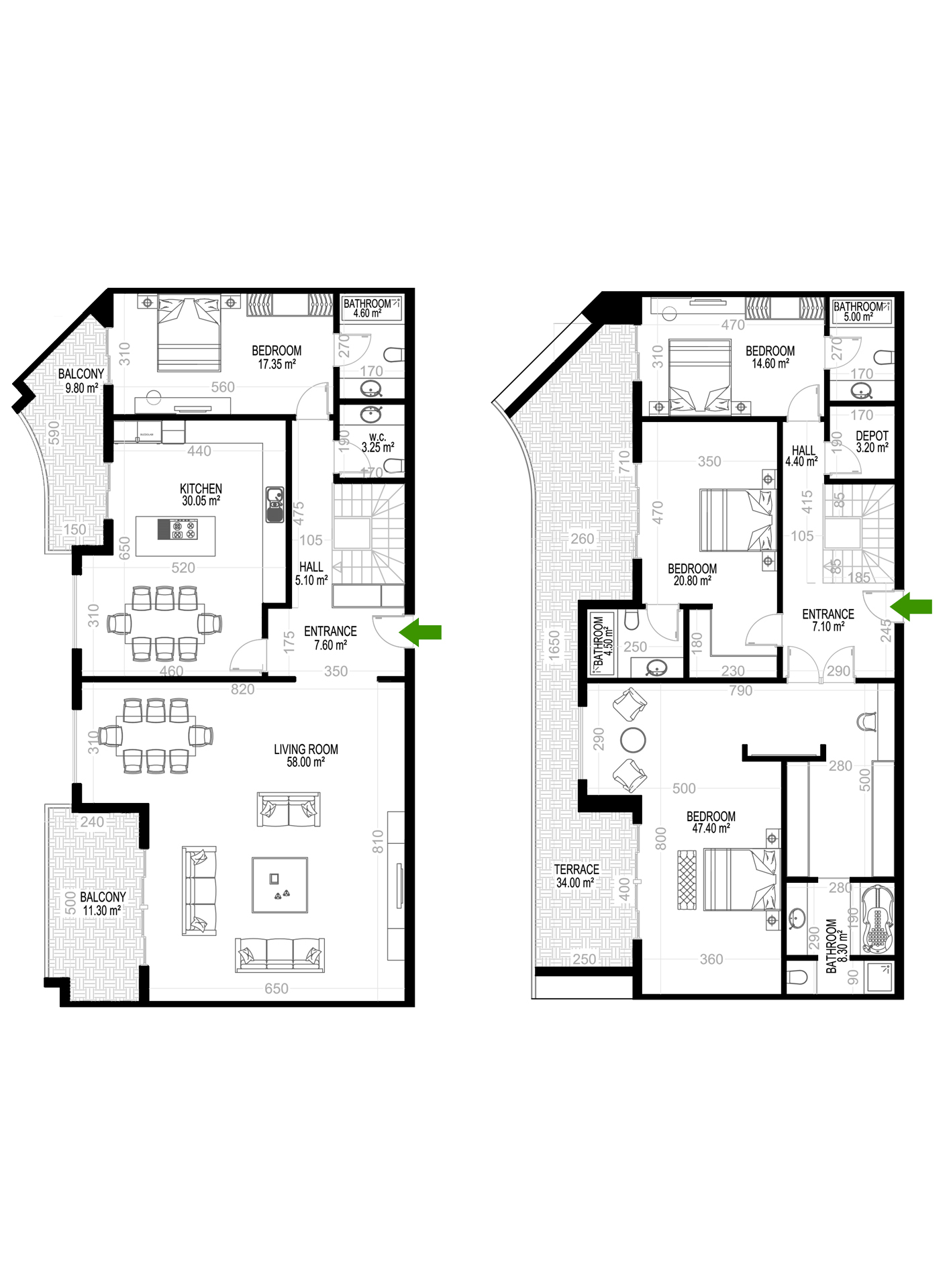 4+1 Duplex for sale in Building A, Yekta Kingdom Premium, Mahmultlar, Alanya, Turkey No. 140