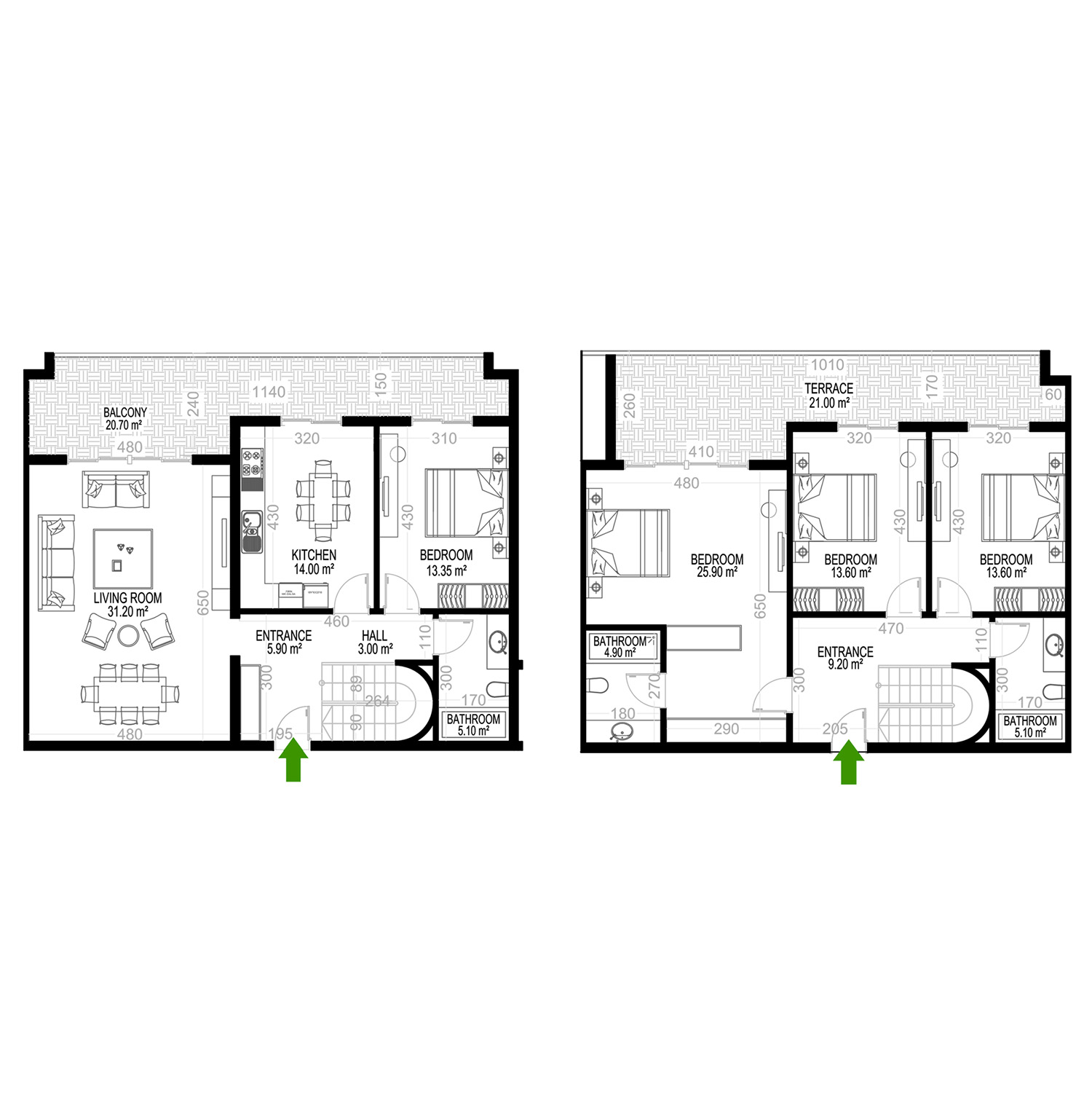4+1 Duplex for sale in Building A, Yekta Kingdom Premium, Mahmultlar, Alanya, Turkey No. 144