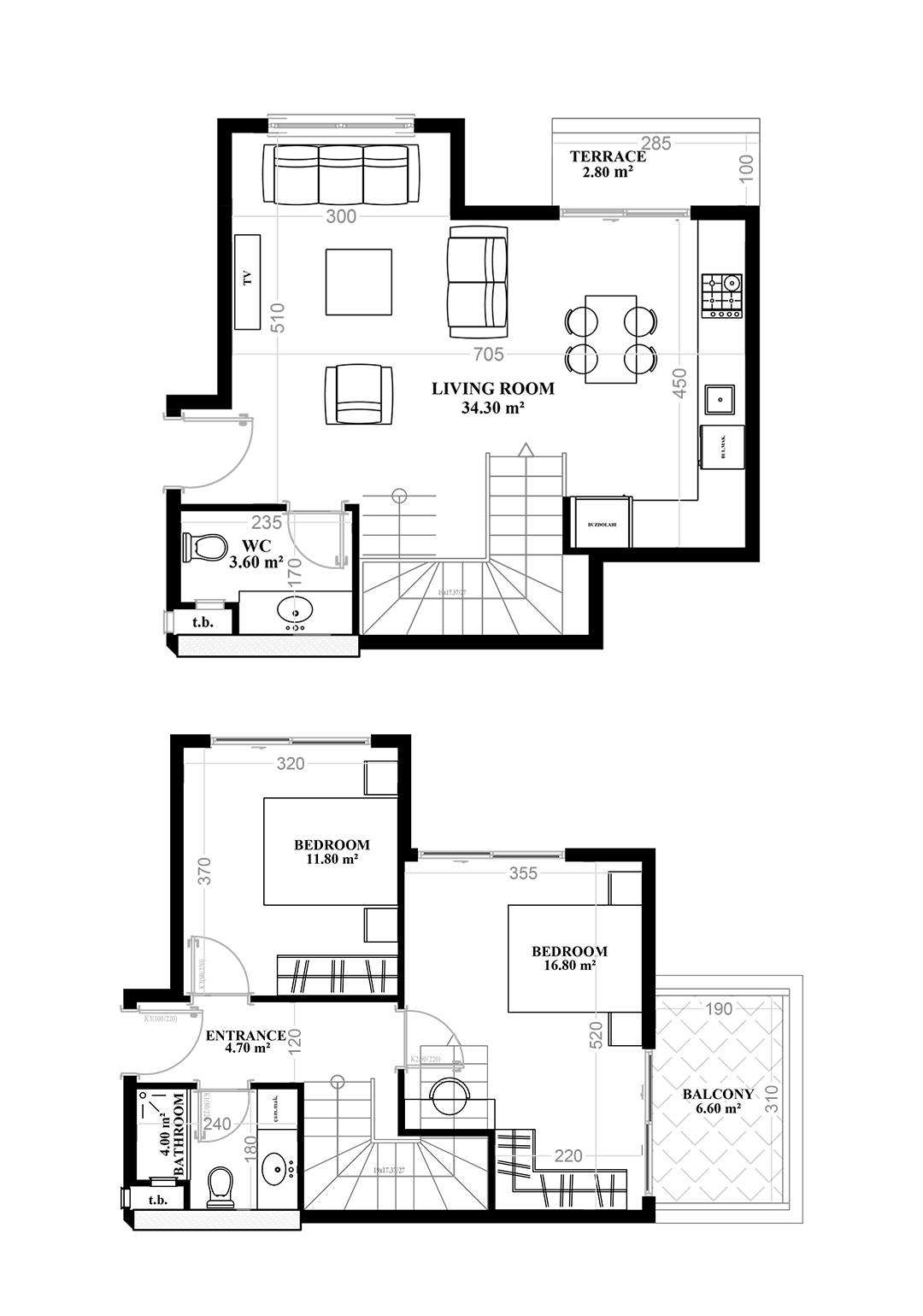 2+1 Duplex for sale in Building A, Yekta Blue V Residence, Mahmultlar, Alanya, Turkey No. 60