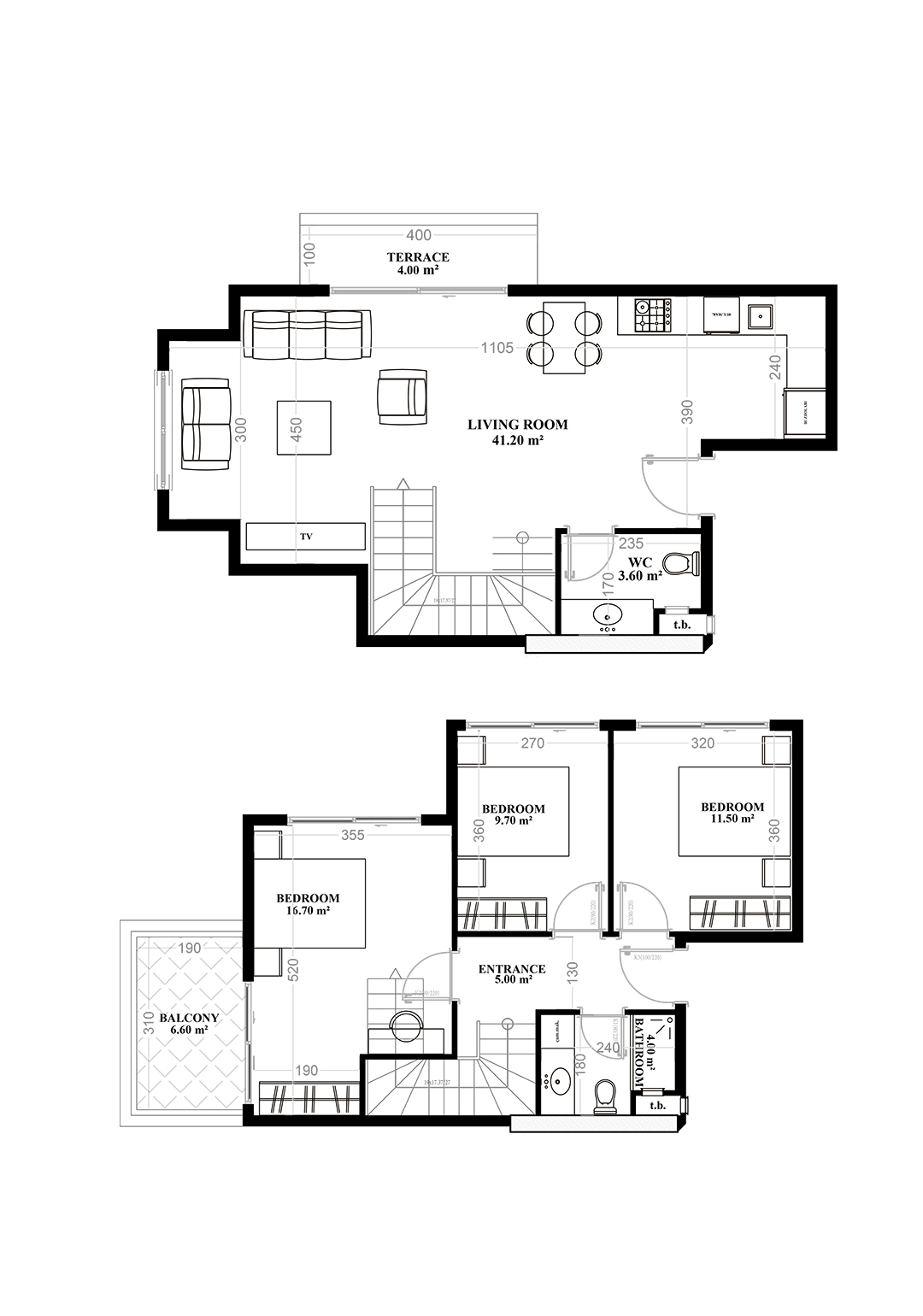 3+1 Duplex for sale in Building A, Yekta Blue V Residence, Mahmultlar, Alanya, Turkey No. 59