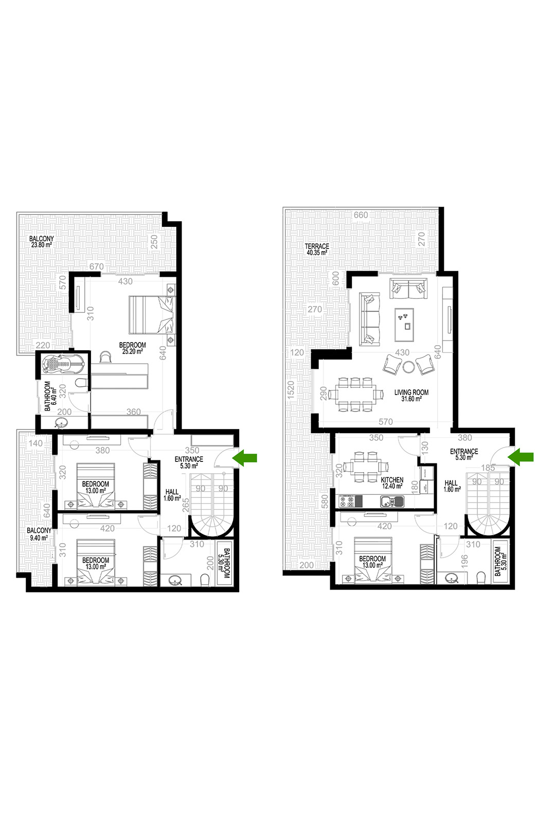 4+1 Duplex for sale in Building B, Yekta Kingdom Premium, Mahmultlar, Alanya, Turkey No. 112