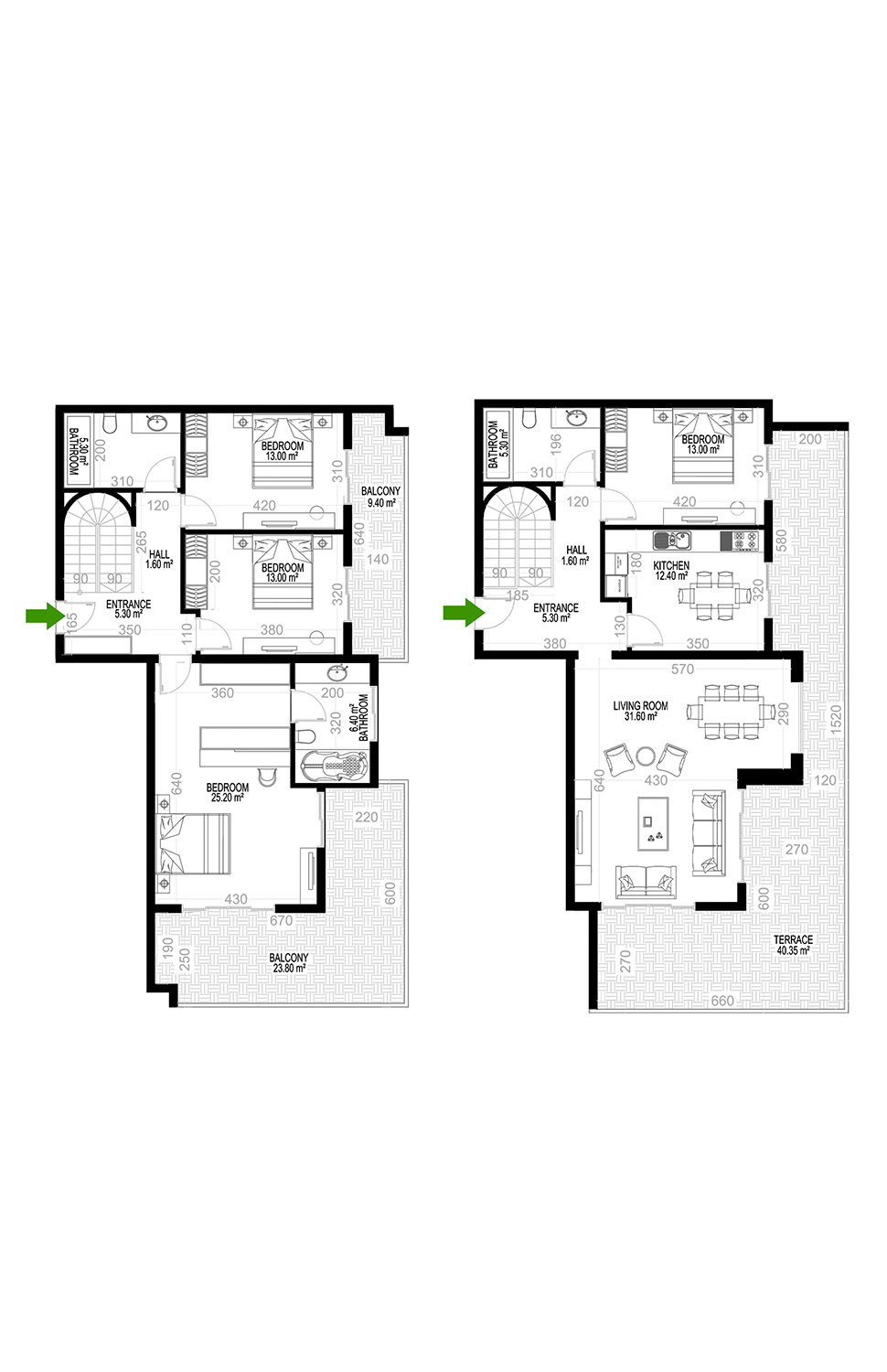 4+1 Duplex for sale in Building B, Yekta Kingdom Premium, Mahmultlar, Alanya, Turkey No. 117