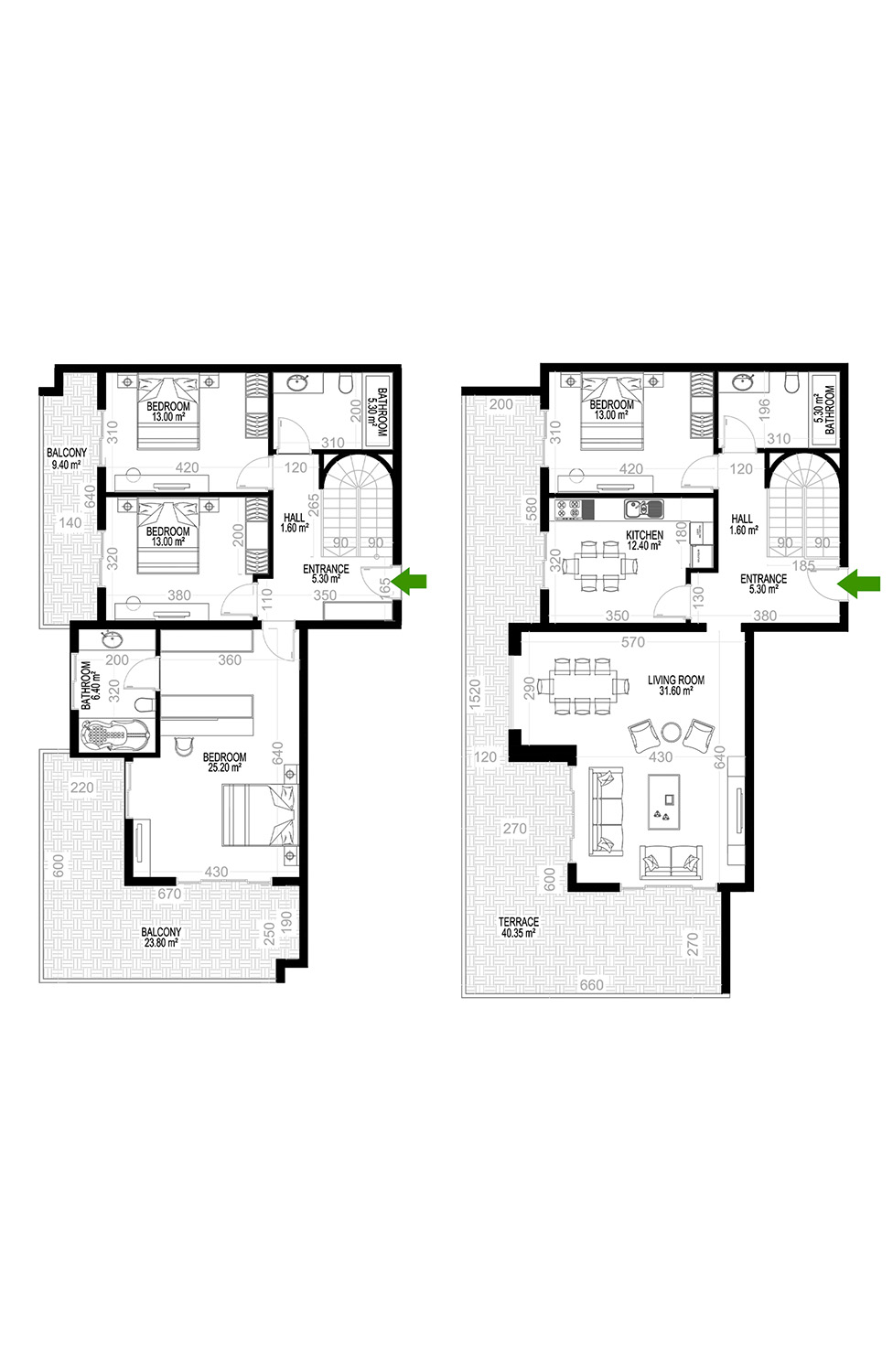 4+1 Duplex for sale in Building B, Yekta Kingdom Premium, Mahmultlar, Alanya, Turkey No. 119