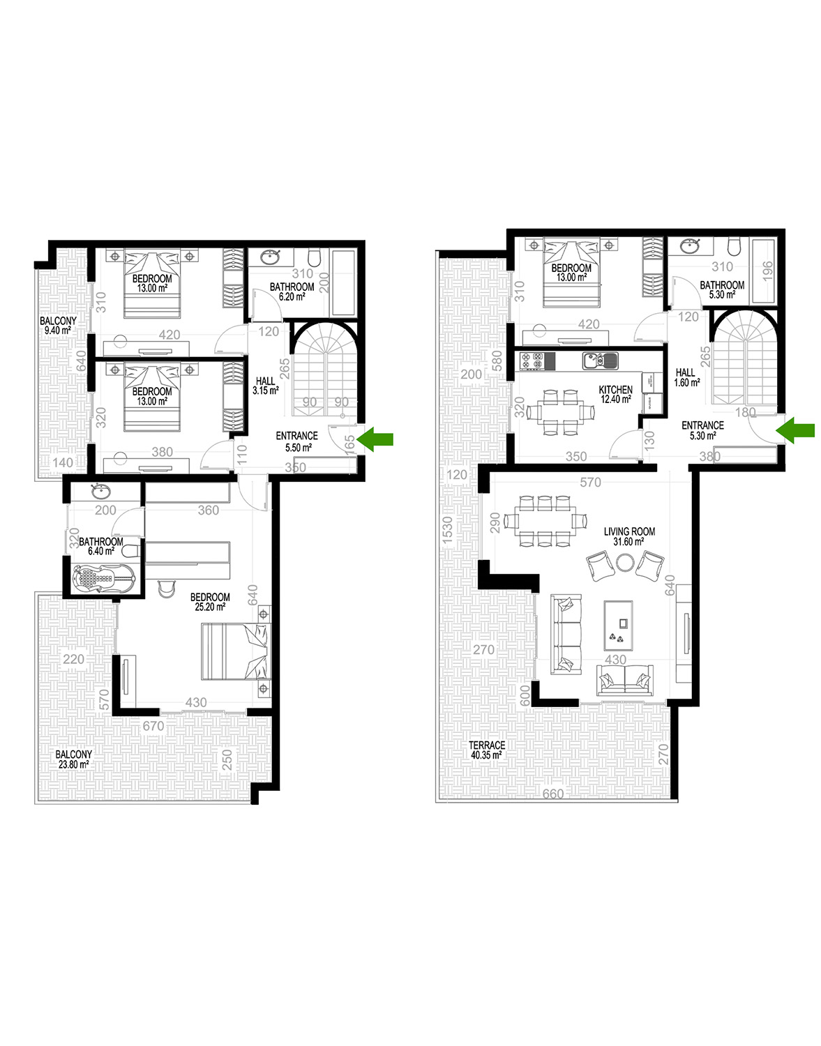 4+1 Duplex for sale in Building D, Yekta Kingdom Premium, Mahmultlar, Alanya, Turkey No. 159