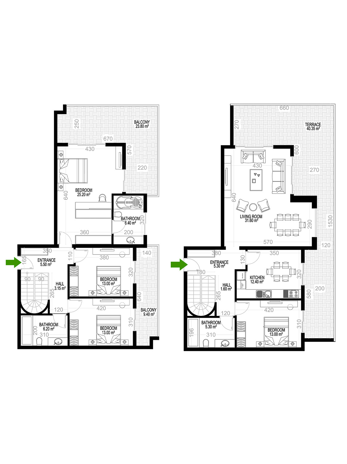 4+1 Duplex for sale in Building D, Yekta Kingdom Premium, Mahmultlar, Alanya, Turkey No. 167