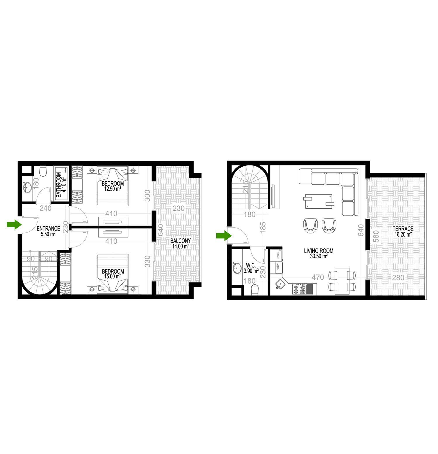 2+1 Duplex for sale in Building D, Yekta Kingdom Premium, Mahmultlar, Alanya, Turkey No. 168