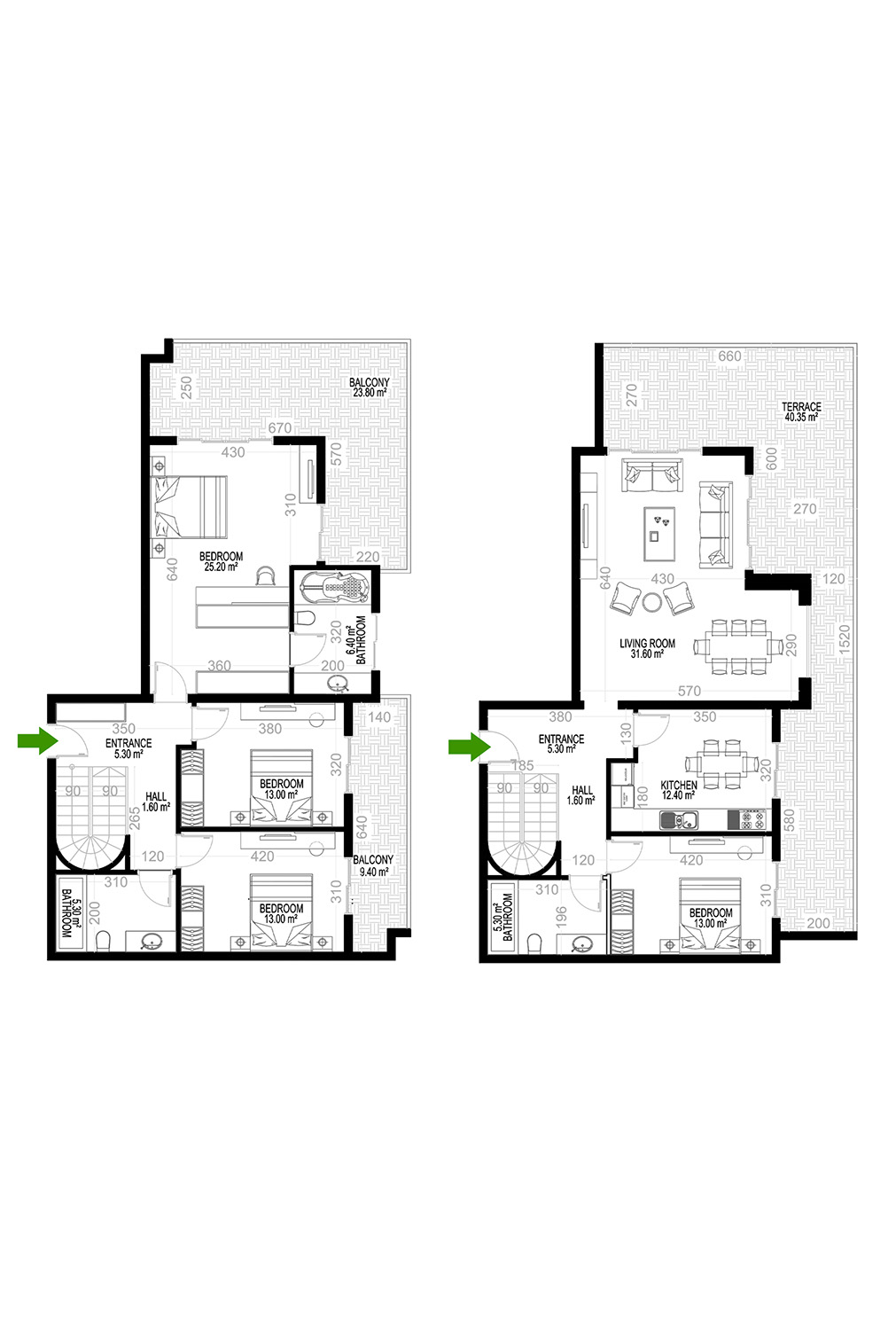 4+1 Duplex for sale in Building E, Yekta Kingdom Premium, Mahmultlar, Alanya, Turkey No. 119