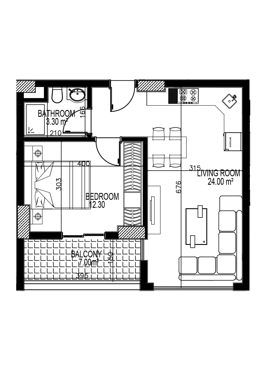 1+1 Apartment for sale in Yekta BLUE III, Mahmultlar, Alanya, Turkey No. 12
