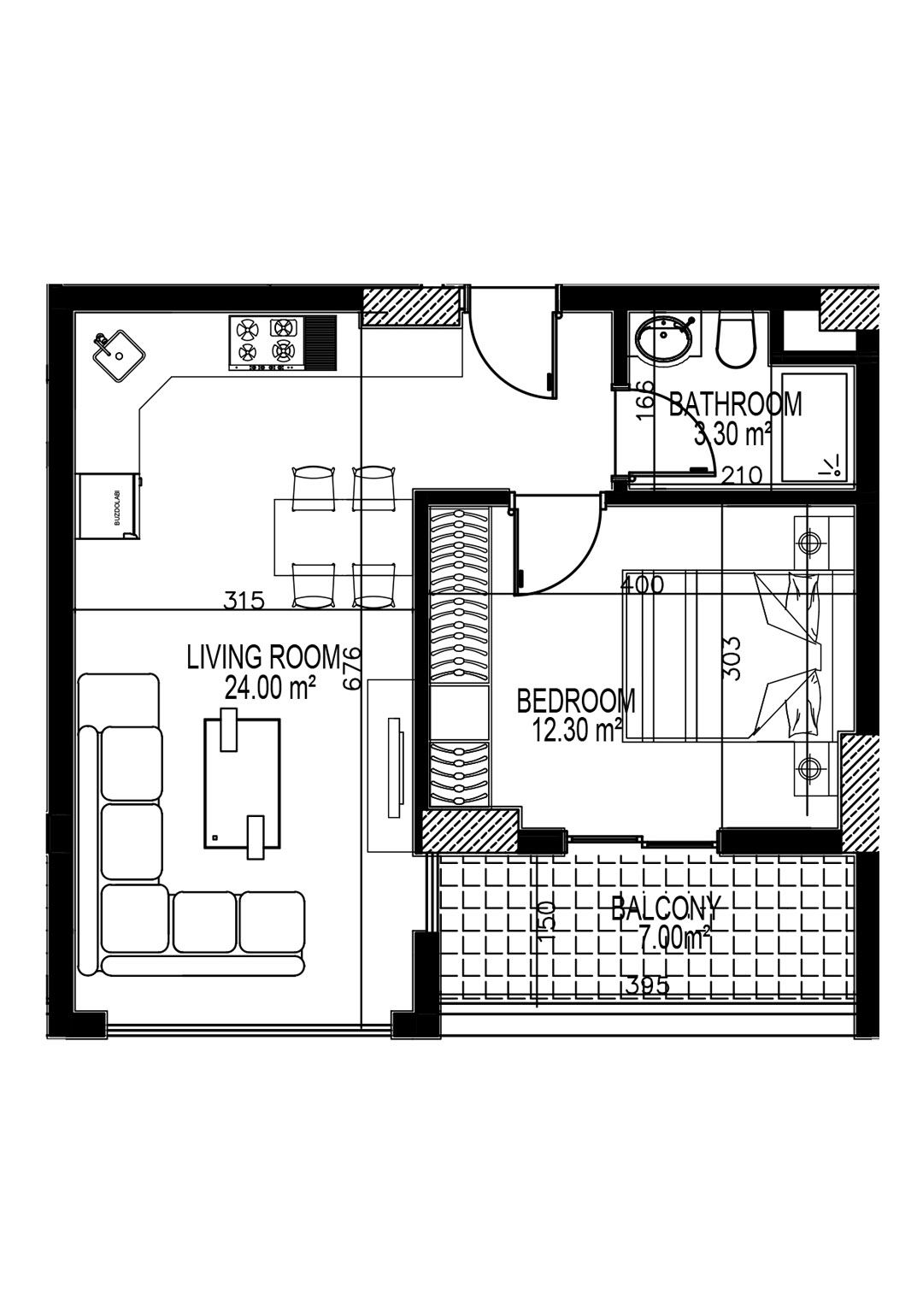 1+1 Apartment for sale in Yekta BLUE III, Mahmultlar, Alanya, Turkey No. 39