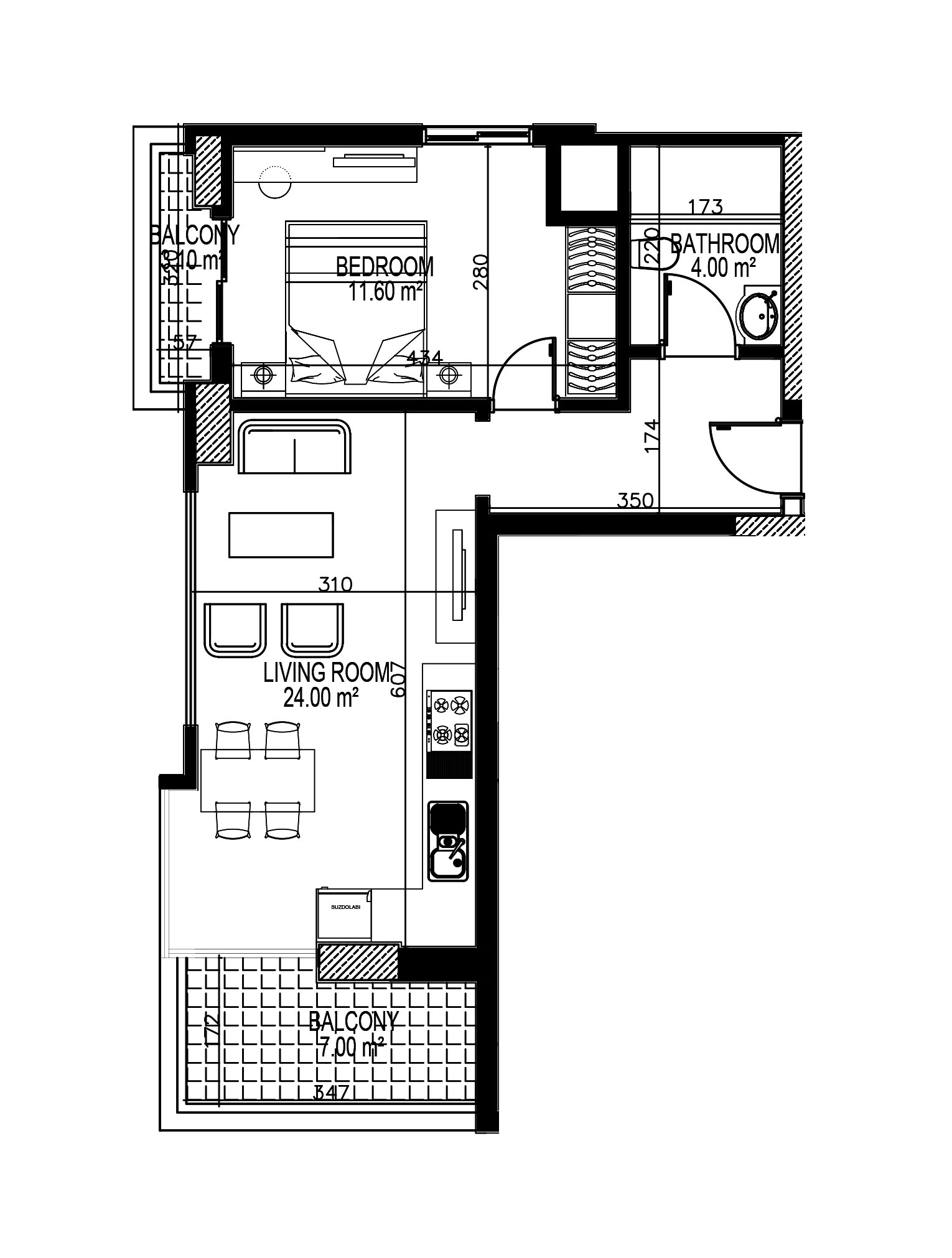 1+1 Apartment for sale in Yekta BLUE III, Mahmultlar, Alanya, Turkey No. 40