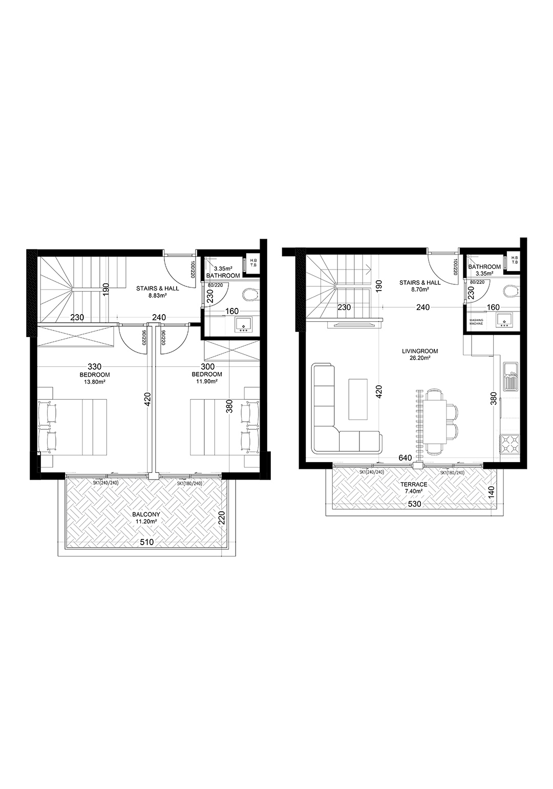 2+1 Duplex for sale in Building C, Yekta Golden Valley, Oba, Alanya, Turkey No. 28