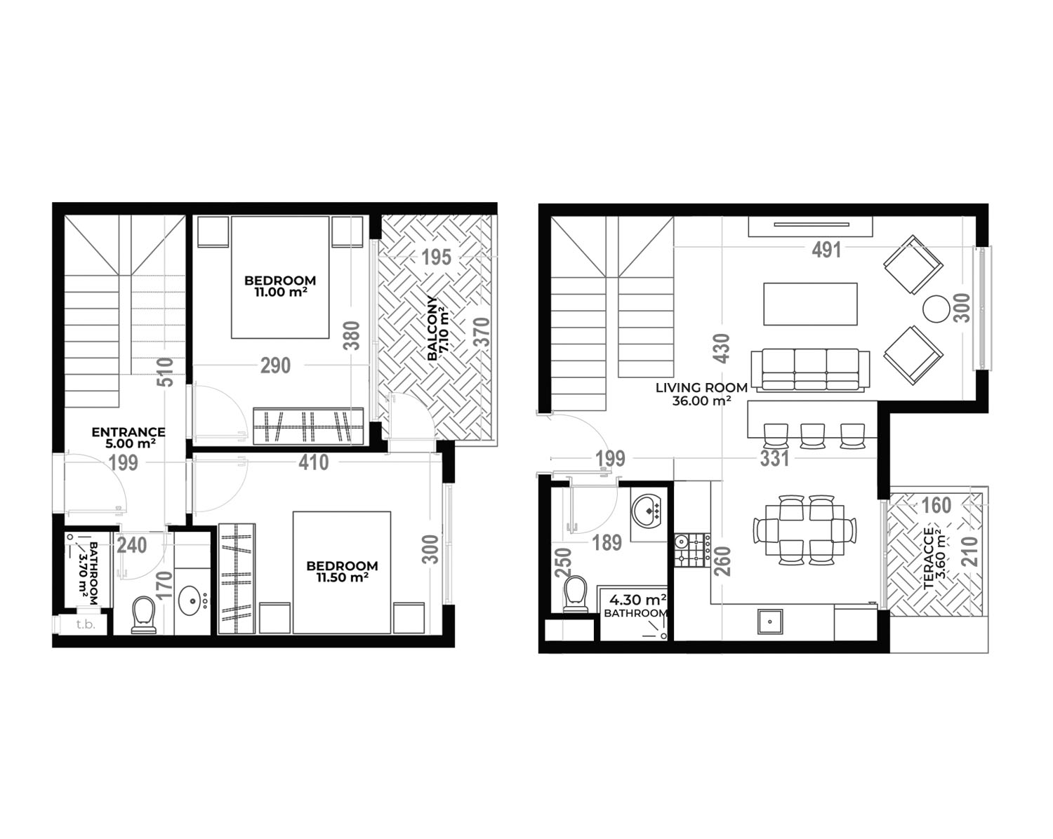 2+1 Duplex for sale in Yekta Royal Club Residence, Alanya, Turkey No. 42