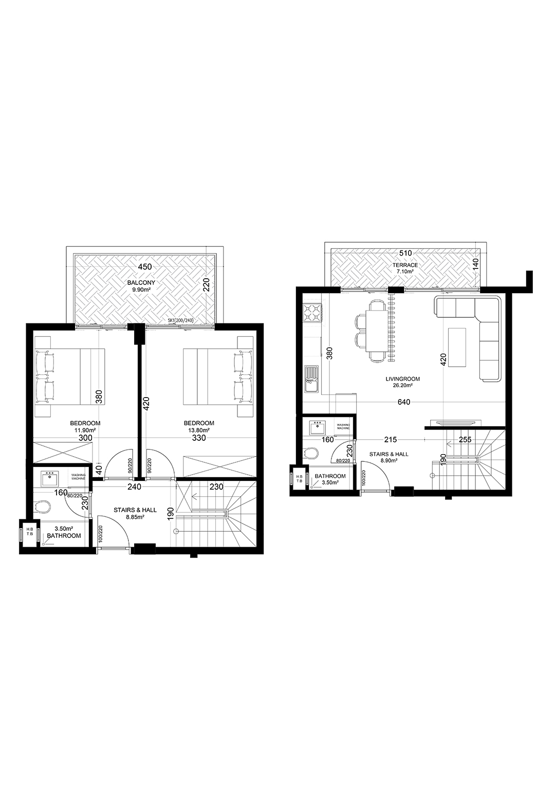 2+1 Duplex for sale in Building E, Yekta Golden Valley, Oba, Alanya, Turkey No. 15