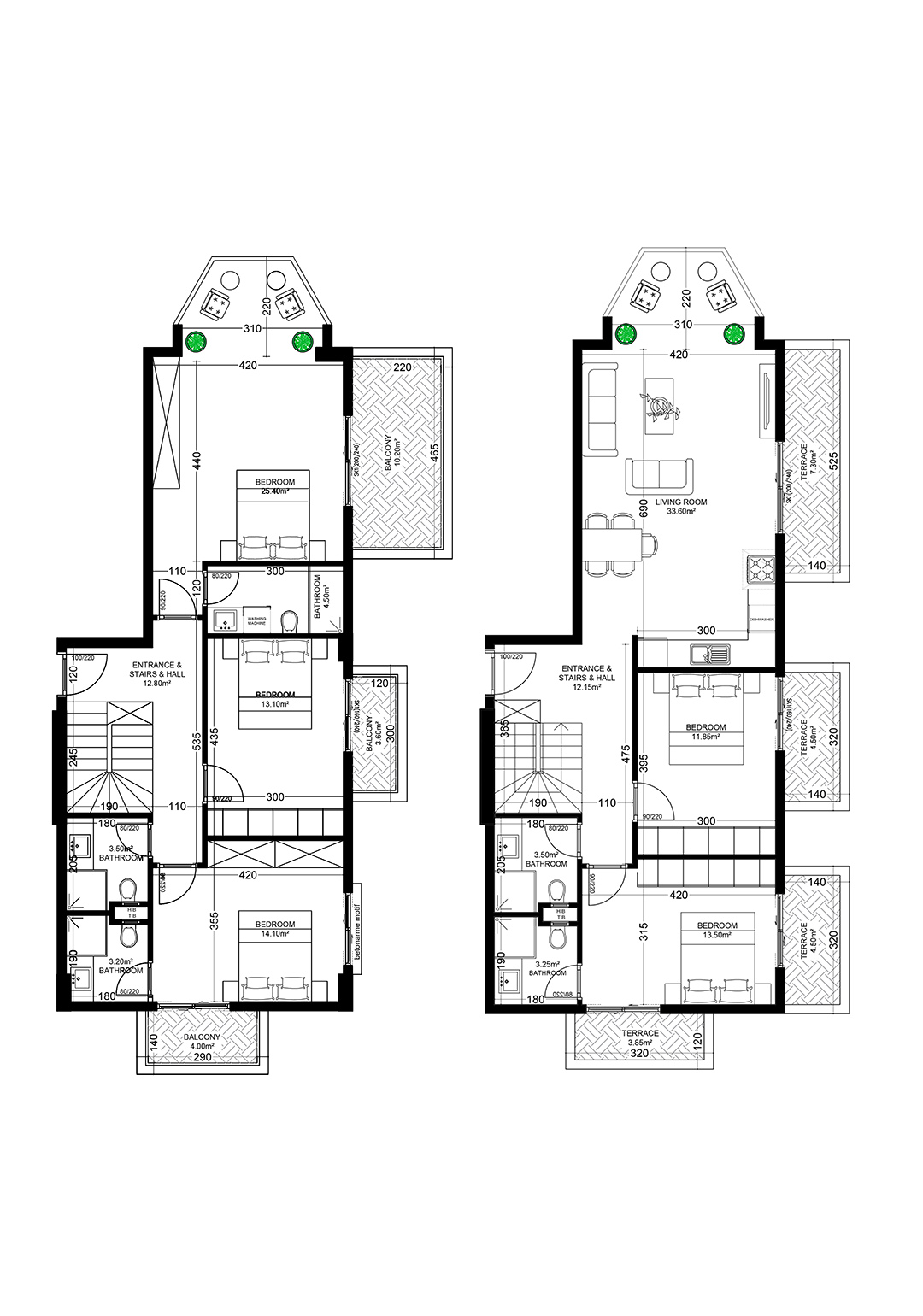 4+1 Duplex for sale in Building E, Yekta Golden Valley, Oba, Alanya, Turkey No. 16