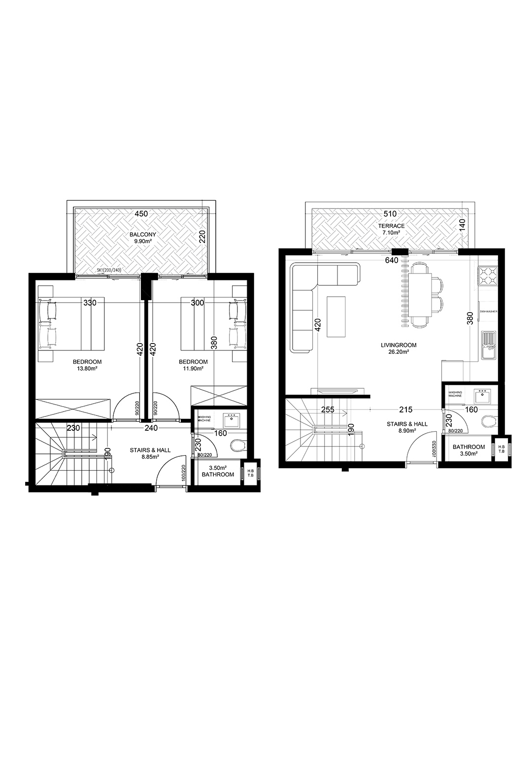 2+1 Duplex for sale in Building D, Yekta Golden Valley, Oba, Alanya, Turkey No. 27