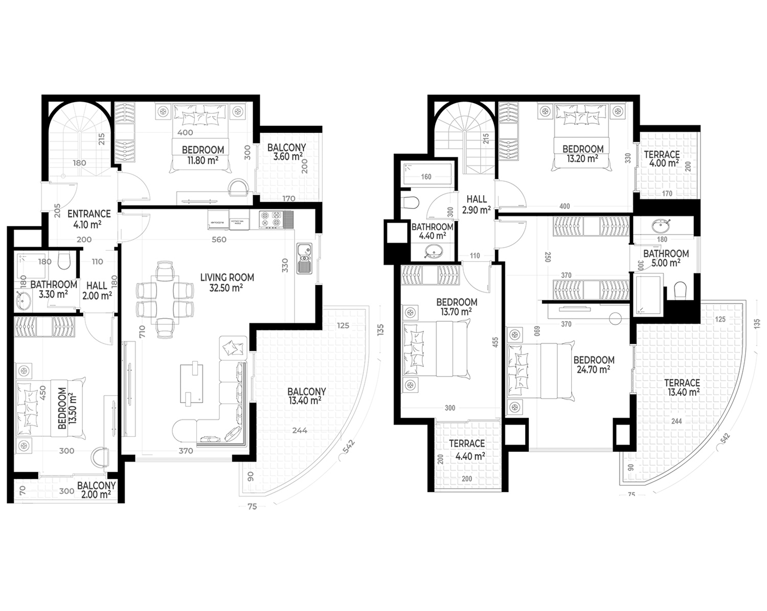 5+1 Duplex for sale in Yekta Sunrise Residence , Gazipasa, Turkey No. 85
