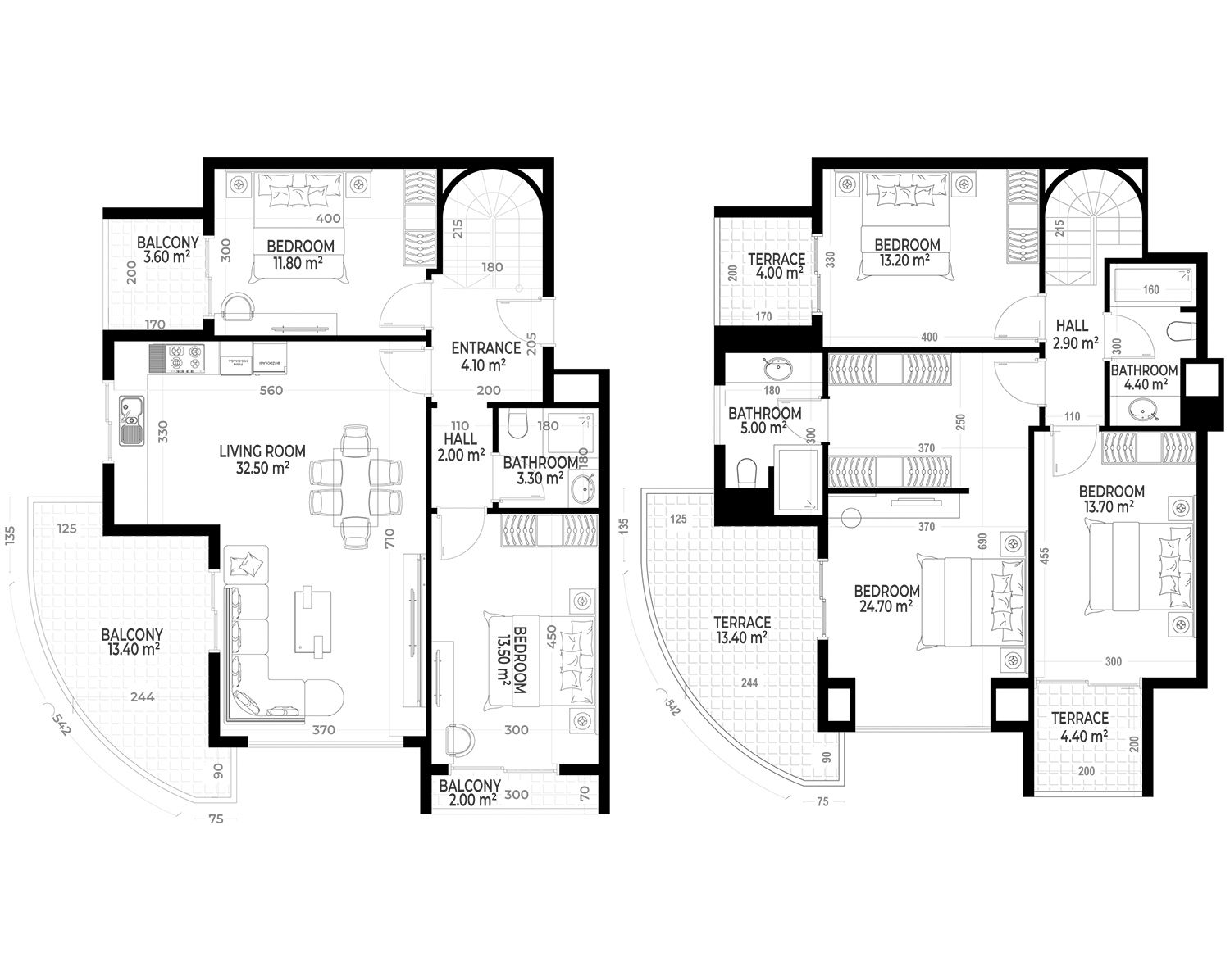 5+1 Duplex for sale in Yekta Sunrise Residence , Gazipasa, Turkey No. 86