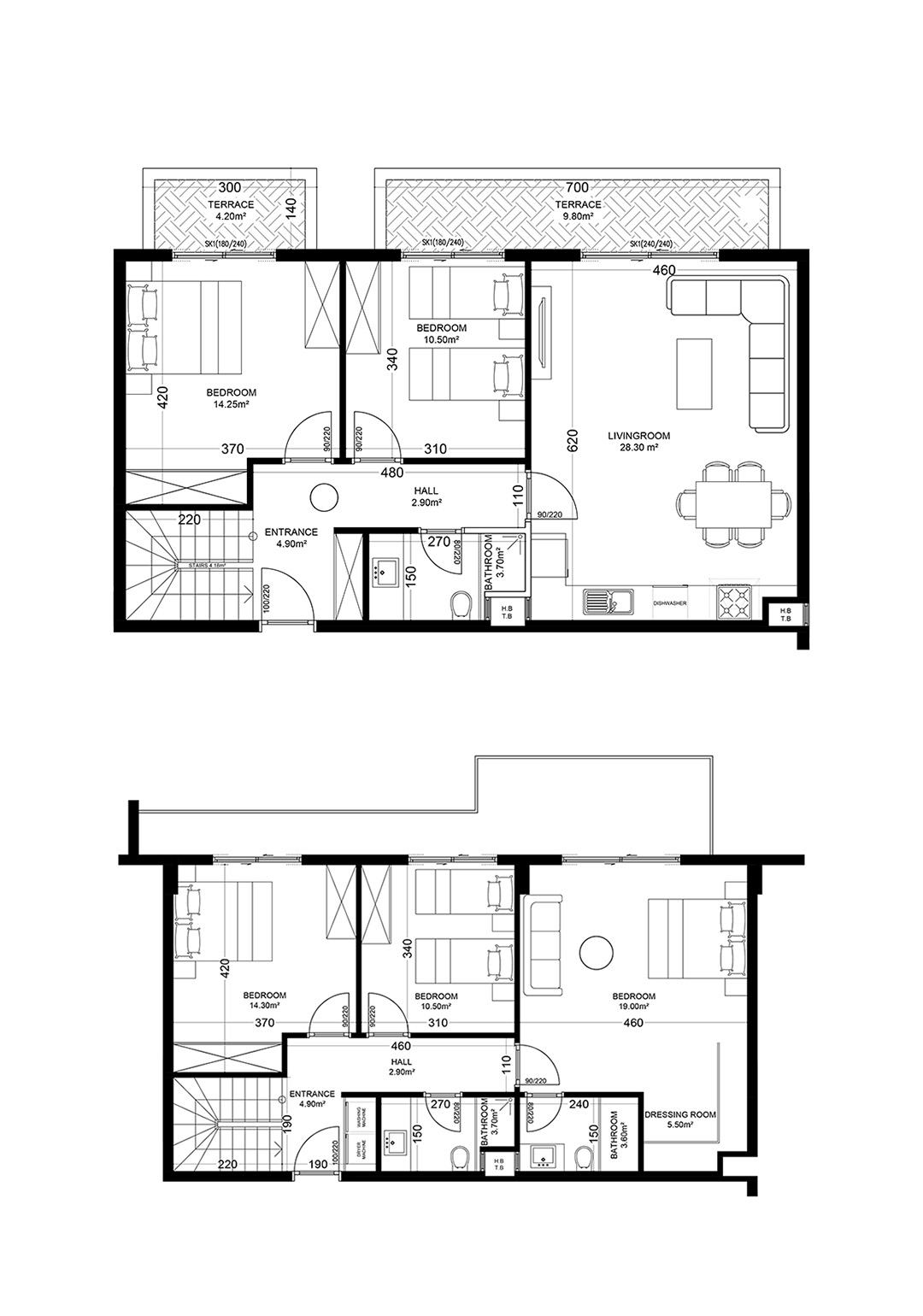 5+1 Duplex for sale in Building A, Yekta Golden Valley, Oba, Alanya, Turkey No. 22