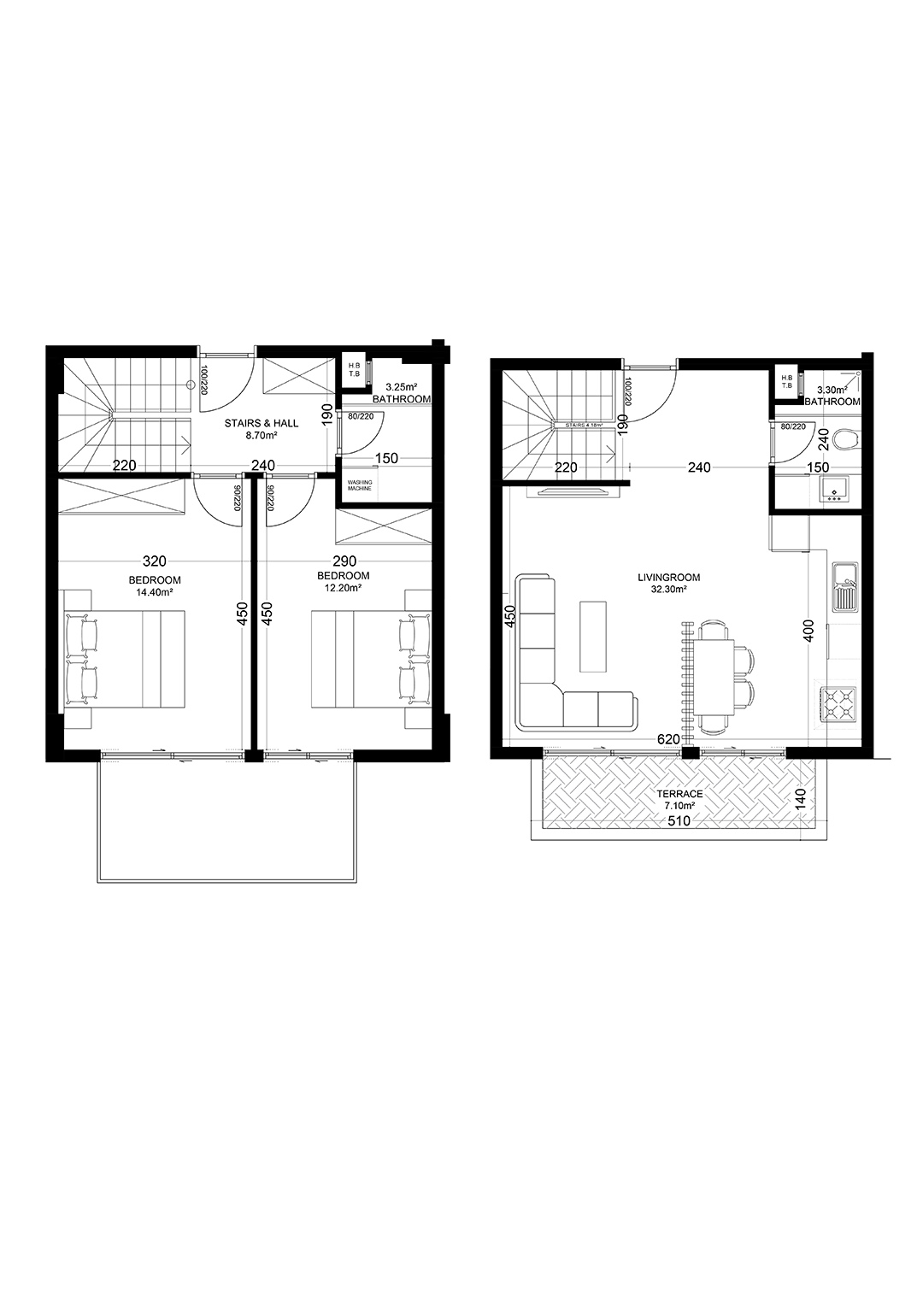 2+1 Duplex for sale in Building A, Yekta Golden Valley, Oba, Alanya, Turkey No. 24