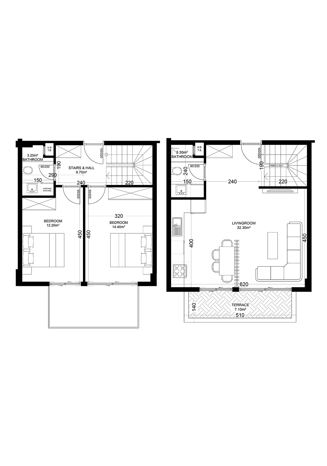 2+1 Duplex for sale in Building A, Yekta Golden Valley, Oba, Alanya, Turkey No. 19
