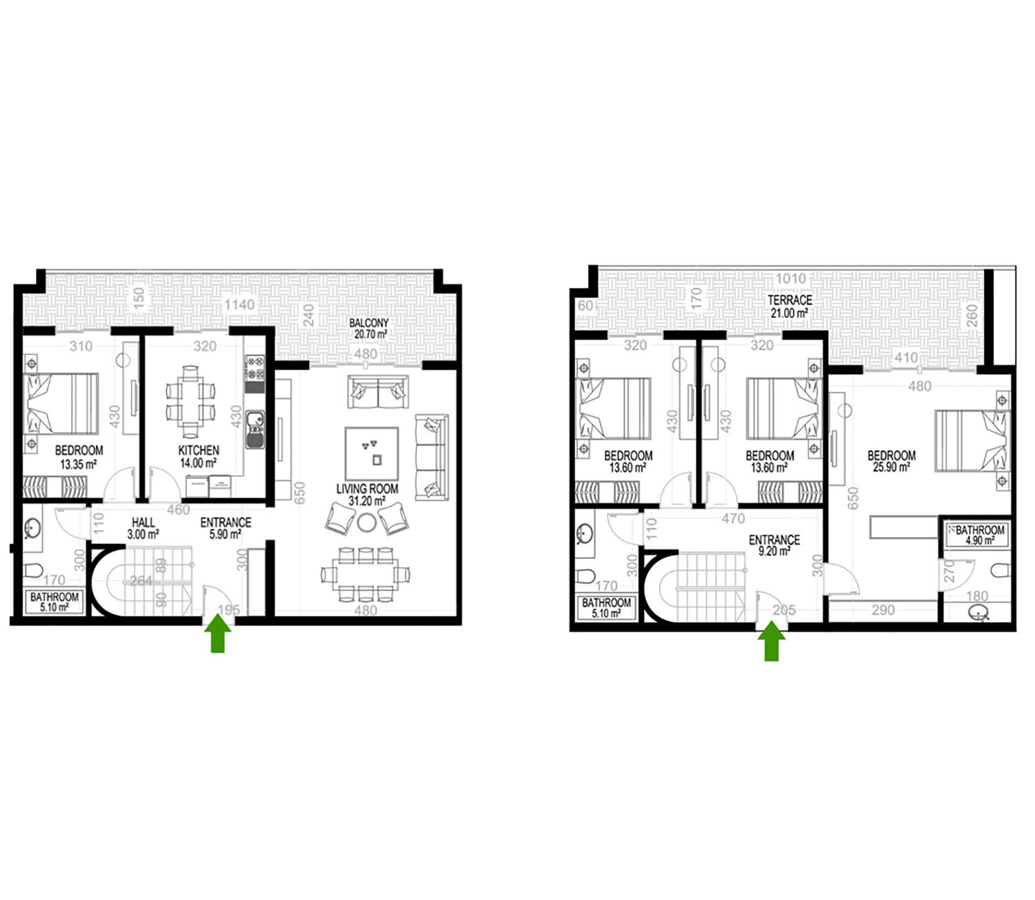 4+1 Duplex for sale in Building A, Yekta Kingdom Premium, Mahmultlar, Alanya, Turkey No. 133
