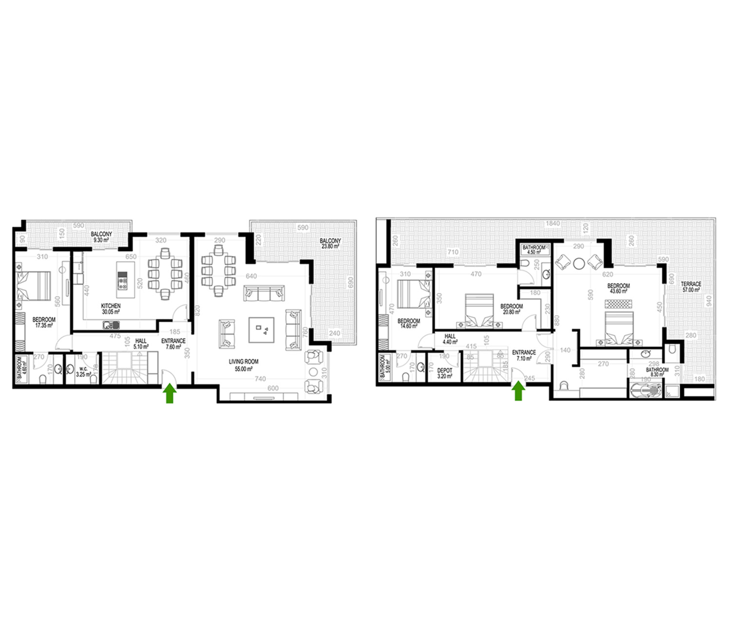 4+1 Duplex for sale in Building A, Yekta Kingdom Premium, Mahmultlar, Alanya, Turkey No. 134