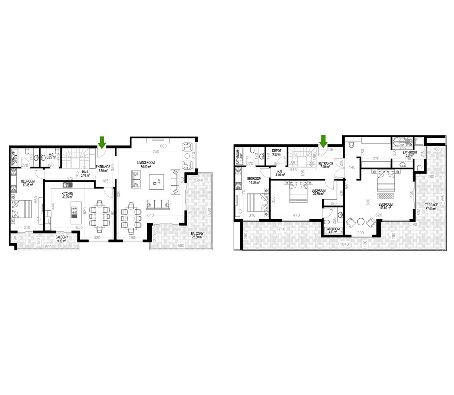4+1 Duplex for sale in Building A, Yekta Kingdom Premium, Mahmultlar, Alanya, Turkey No. 135