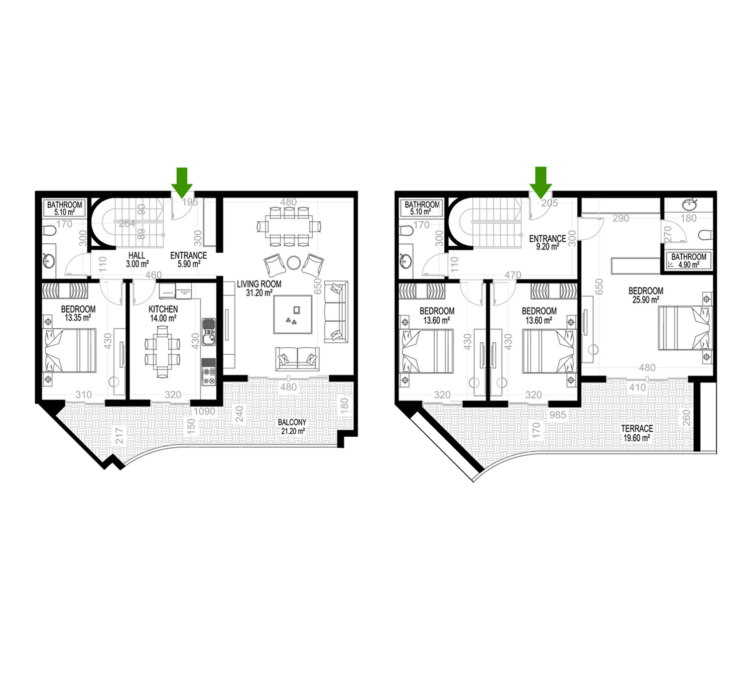 4+1 Duplex for sale in Building A, Yekta Kingdom Premium, Mahmultlar, Alanya, Turkey No. 136
