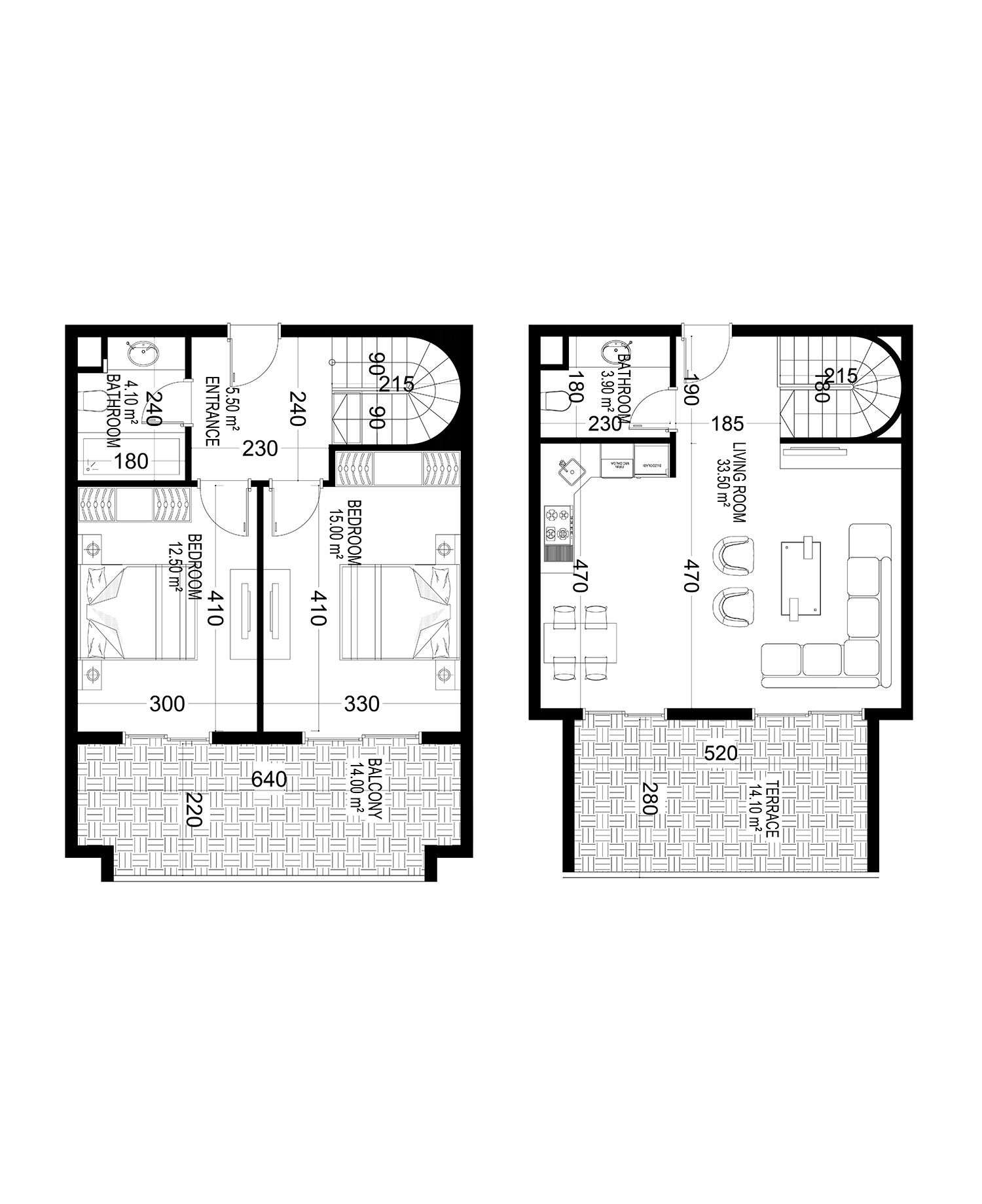 2+1 Duplex for sale in Building C, Yekta Kingdom Premium, Mahmultlar, Alanya, Turkey No. 161