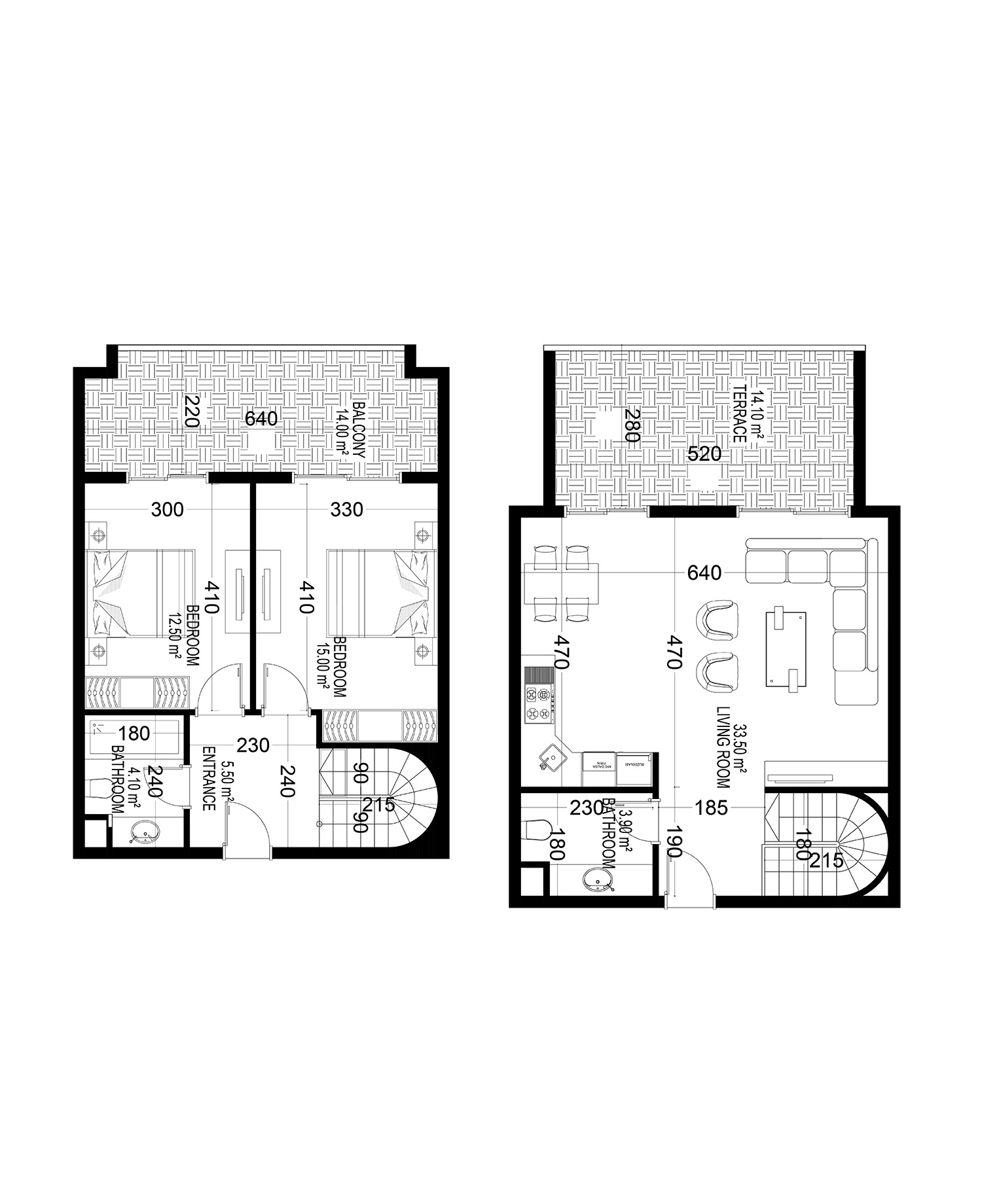 2+1 Duplex for sale in Building C, Yekta Kingdom Premium, Mahmultlar, Alanya, Turkey No. 167