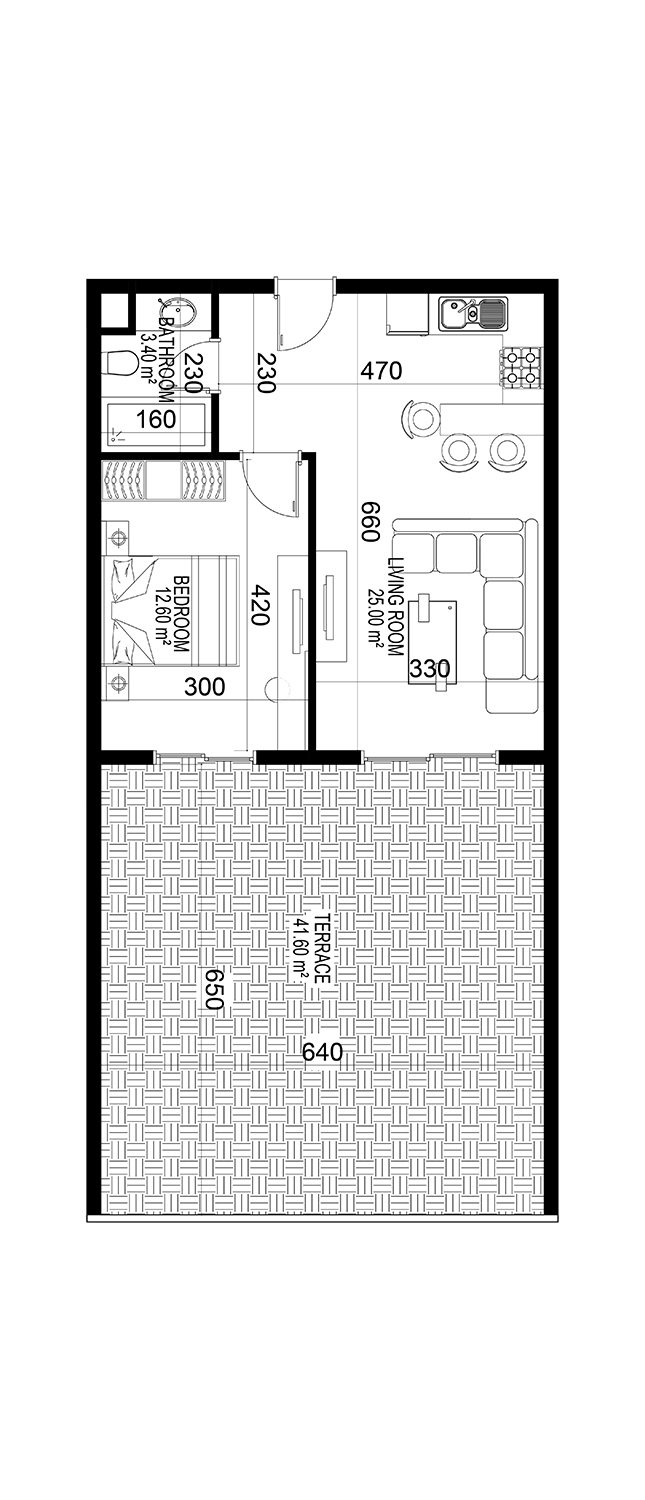 1+1 Apartment for sale in Building C, Yekta Kingdom Premium, Mahmultlar, Alanya, Turkey No. 174