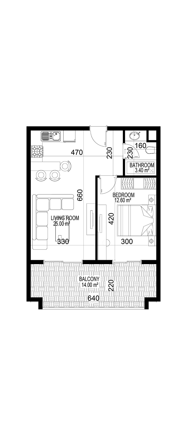 2+1 Apartment for sale in Building C, Yekta Kingdom Premium, Mahmultlar, Alanya, Turkey No. 137