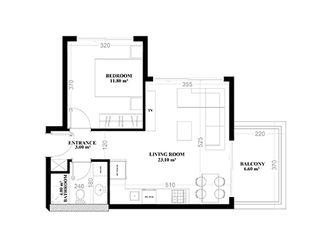 1+1 Apartment for sale in Building A, Yekta Blue V Residence, Mahmultlar, Alanya, Turkey No. 40
