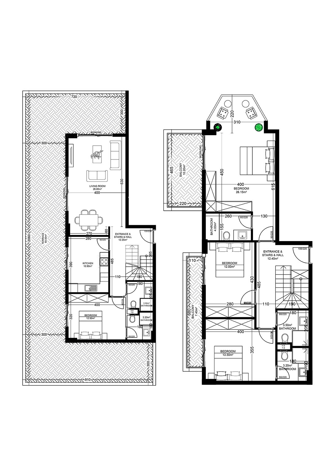 4+1 Apartment for sale in Building D, Yekta Golden Valley, Oba, Alanya, Turkey No. 2