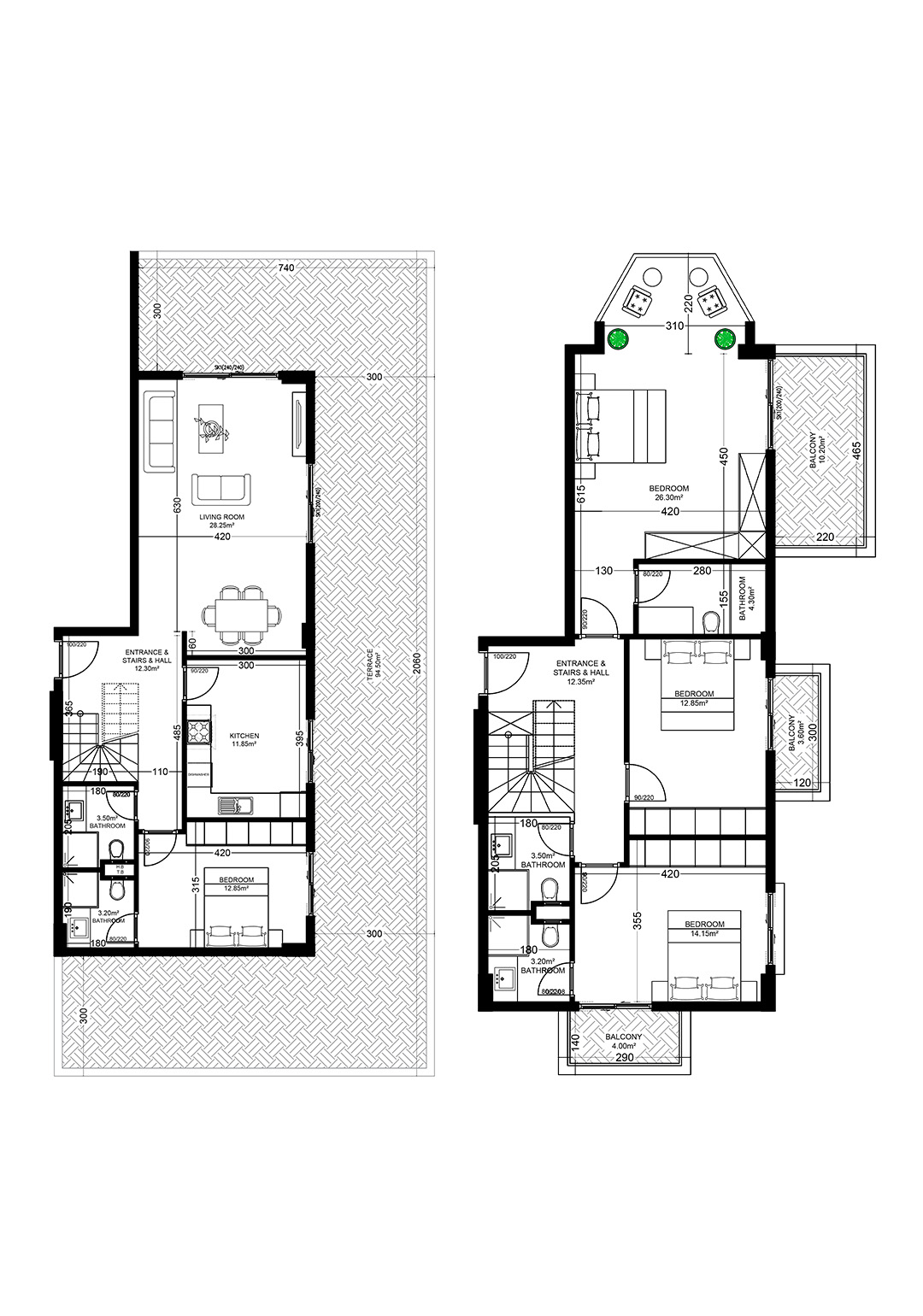 4+1 Apartment for sale in Building E, Yekta Golden Valley, Oba, Alanya, Turkey No. 4