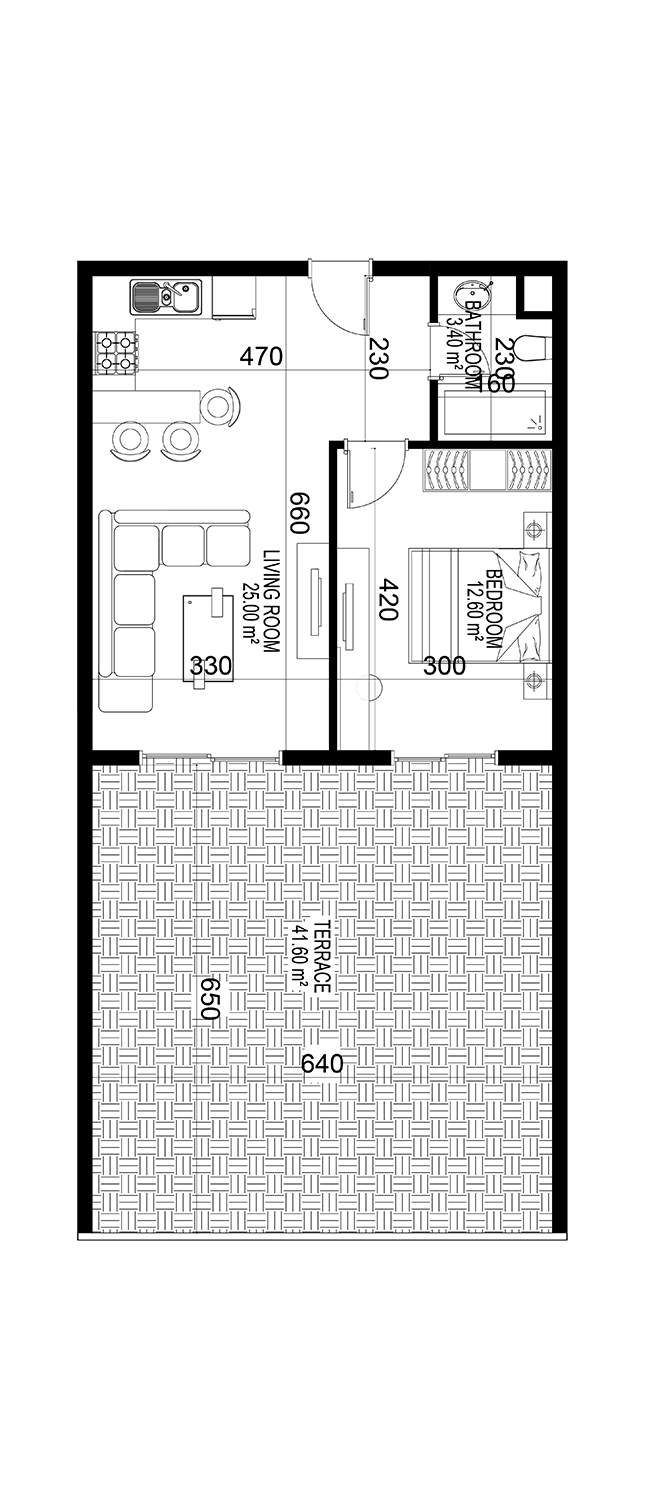1+1 Apartment for sale in Building C, Yekta Kingdom Premium, Mahmultlar, Alanya, Turkey No. 6