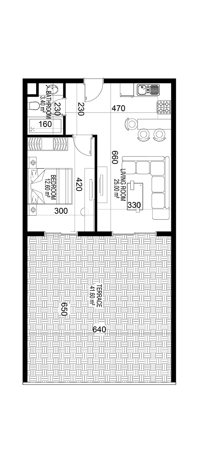 1+1 Apartment for sale in Building C, Yekta Kingdom Premium, Mahmultlar, Alanya, Turkey No. 7